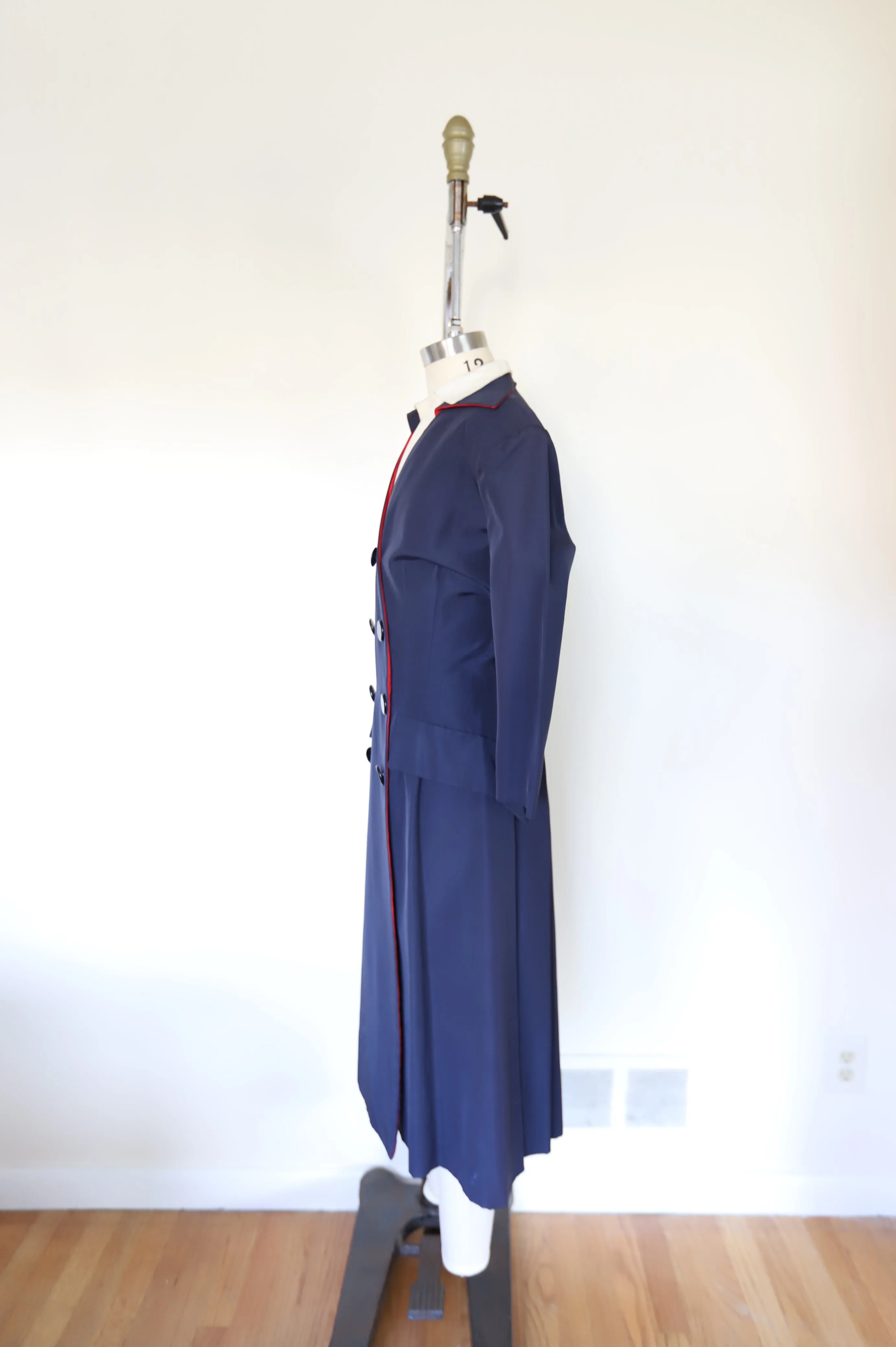 1940s Vintage Double Breasted Coat Dress