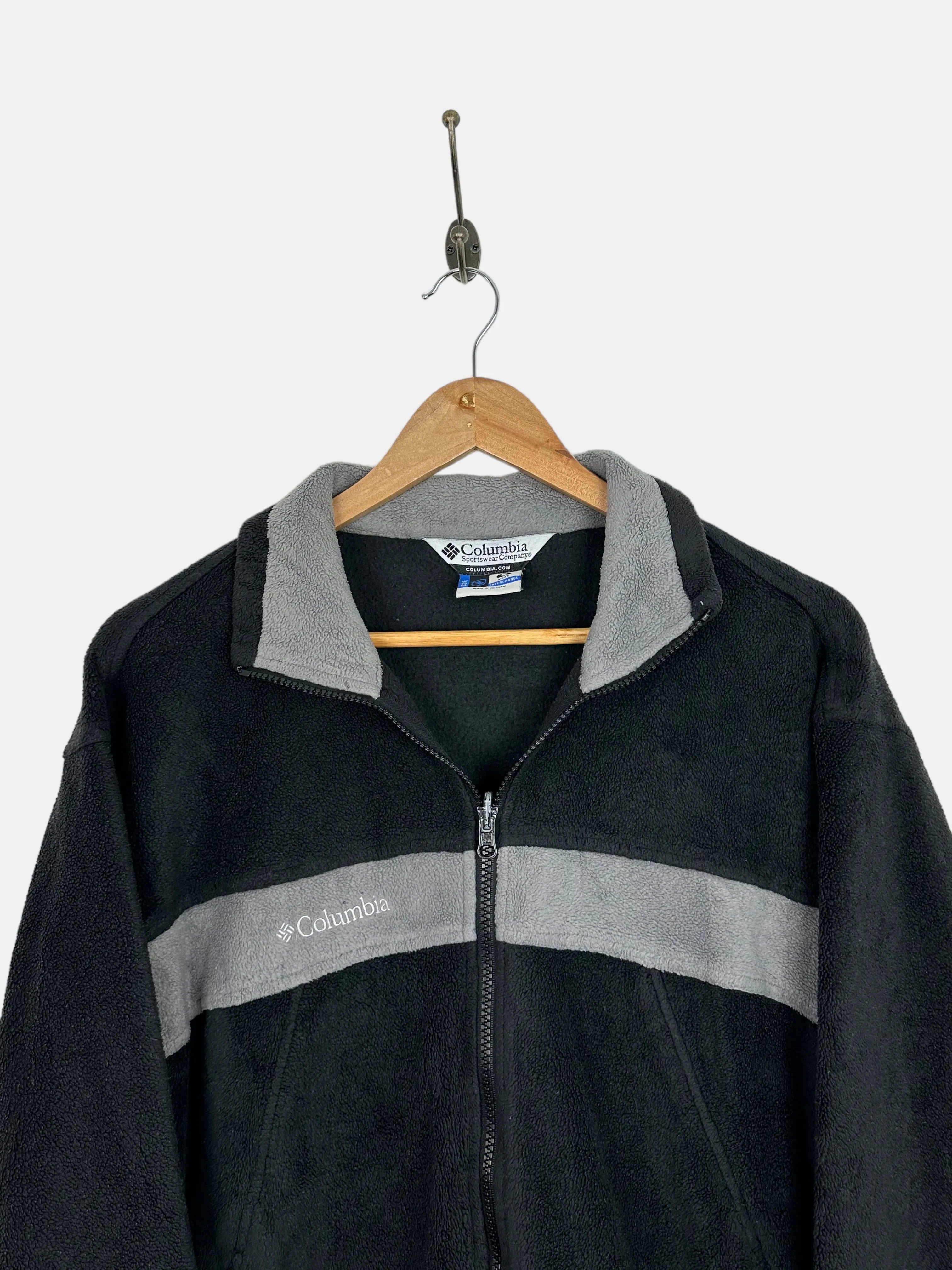 90's Columbia Embroidered Zip-Up Fleece/Jacket Size M