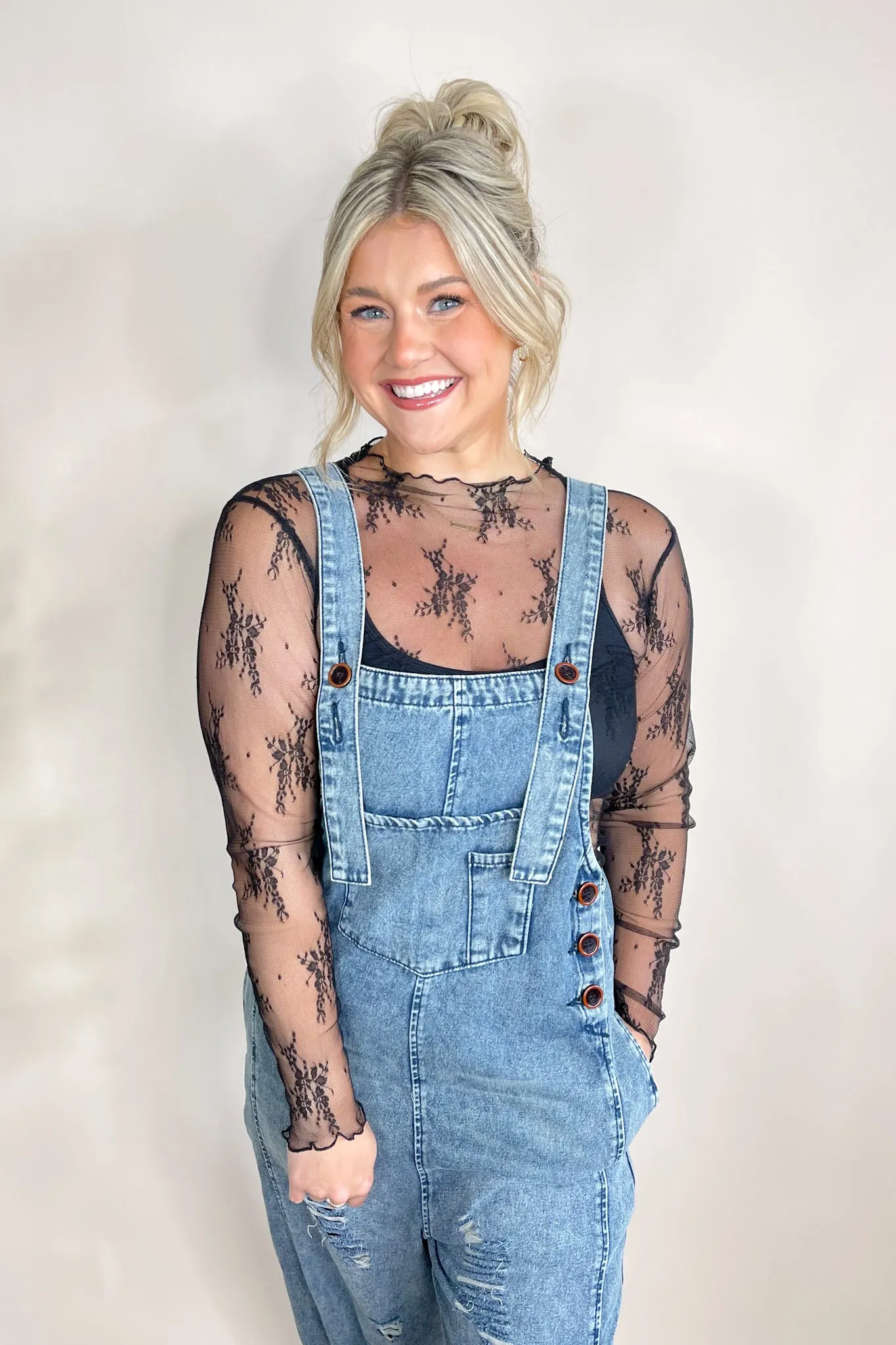 Addison Lace Long Sleeve Top