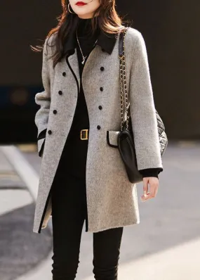 Adira | Double-Breasted Wool Coat - Tailored Fit, Soft Wool Blend, Versatile Design for Formal & Casual Wear