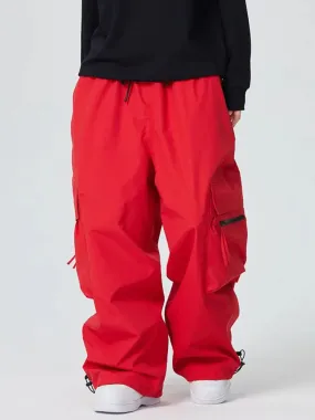 Adult Zip Pocket Baggy Cargo Snowboard Pants