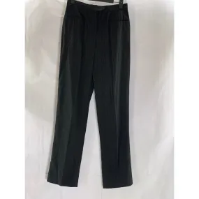 ANTONIO FUSCO MILANO Women's Black Pinstripe Straight-Leg Dress Pant SZ S