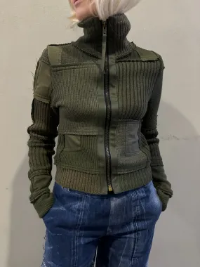 Army Zip Up Sweater