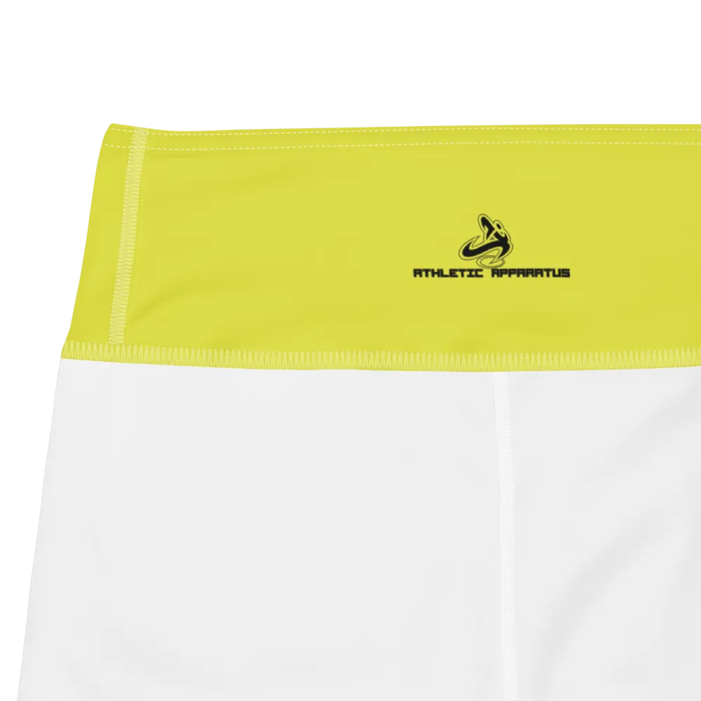 Athletic Apparatus Starship Black logo White stitch Yoga Shorts