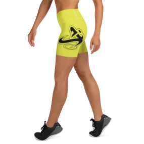 Athletic Apparatus Starship Black logo White stitch Yoga Shorts