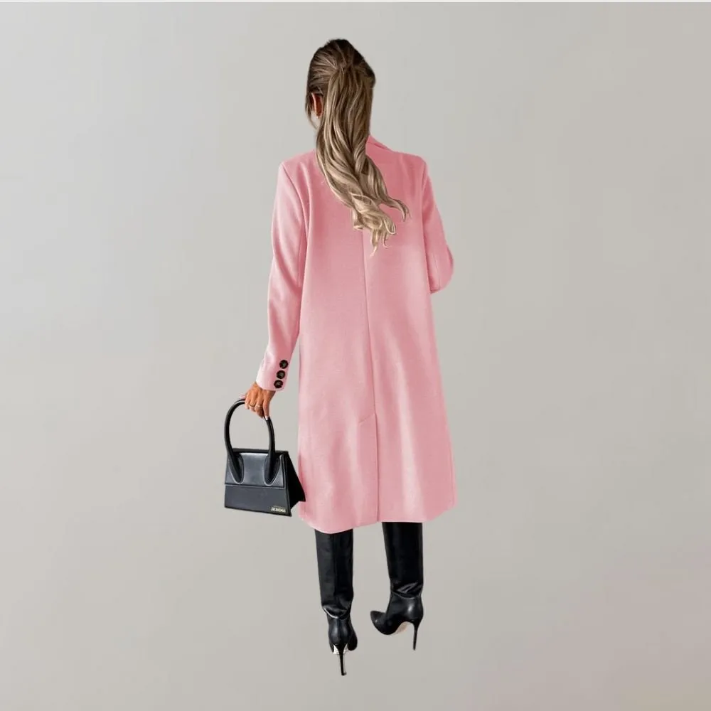 Azalea | Women's Double-Breasted Overcoat – Elegant Wool Coat for Fall & Winter Outerwear