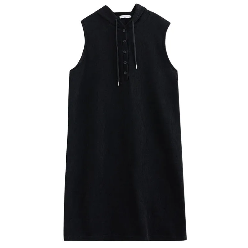 Babakud Women Autumn Retro Corduroy Hoodie Dress