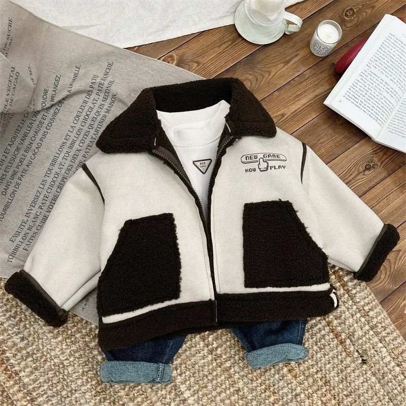 Baby Toddler Artificial Fur Coat Winter Outfit-102