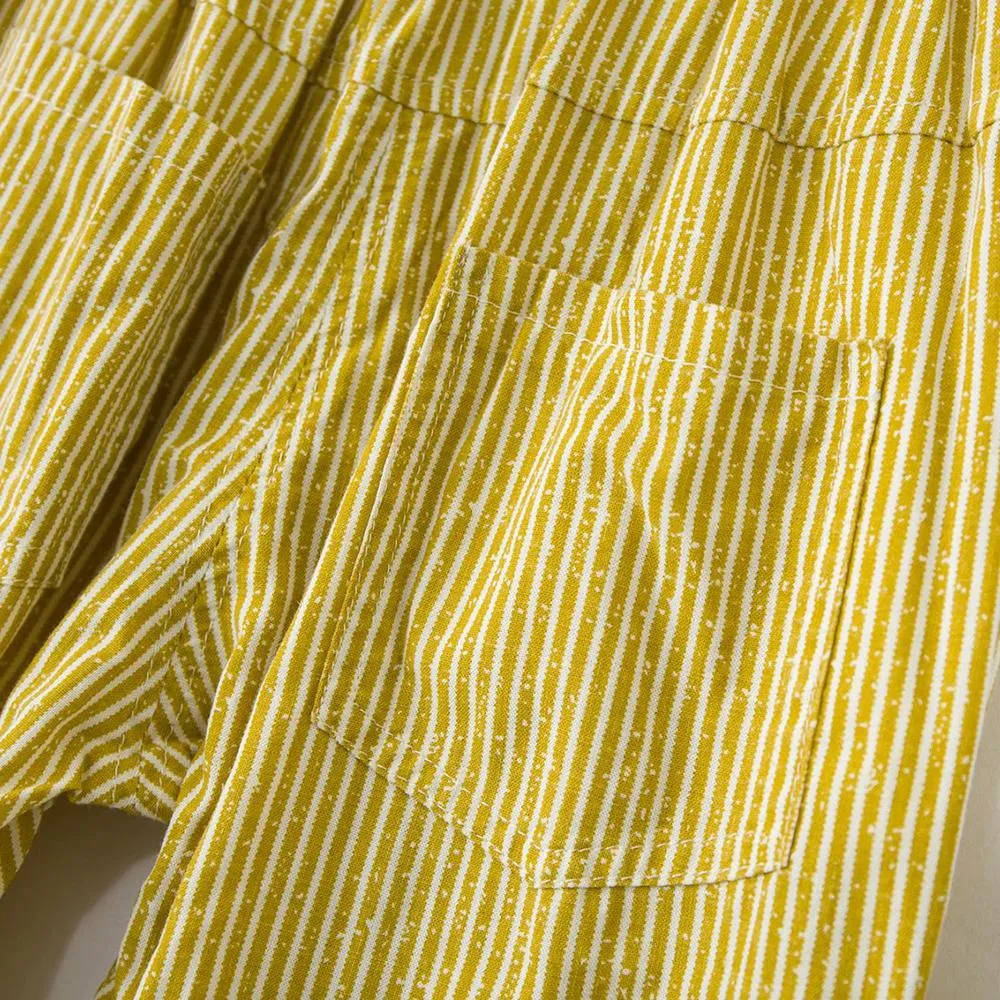 Baby Unisex Striped Elastic Waist Pants