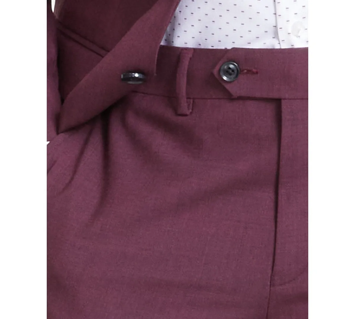 Bar Iii Mens Slim fit Dress Pants 32 / 32 Red Solid Stretch