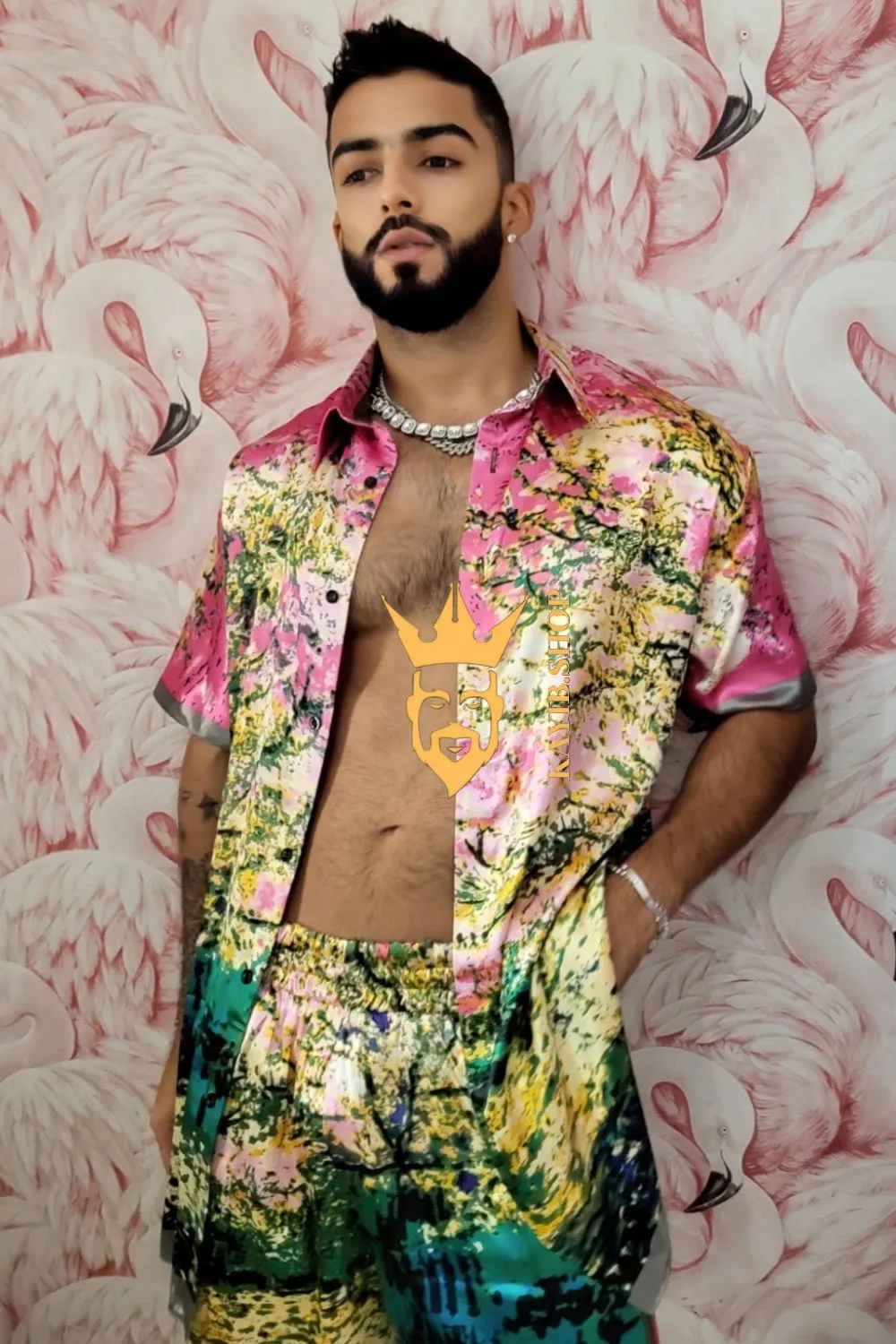 Barocco Print 2-Piece Set - Elevate Your Summer Style with Luxurious Silk Material - Personalized Fit Guaranteed