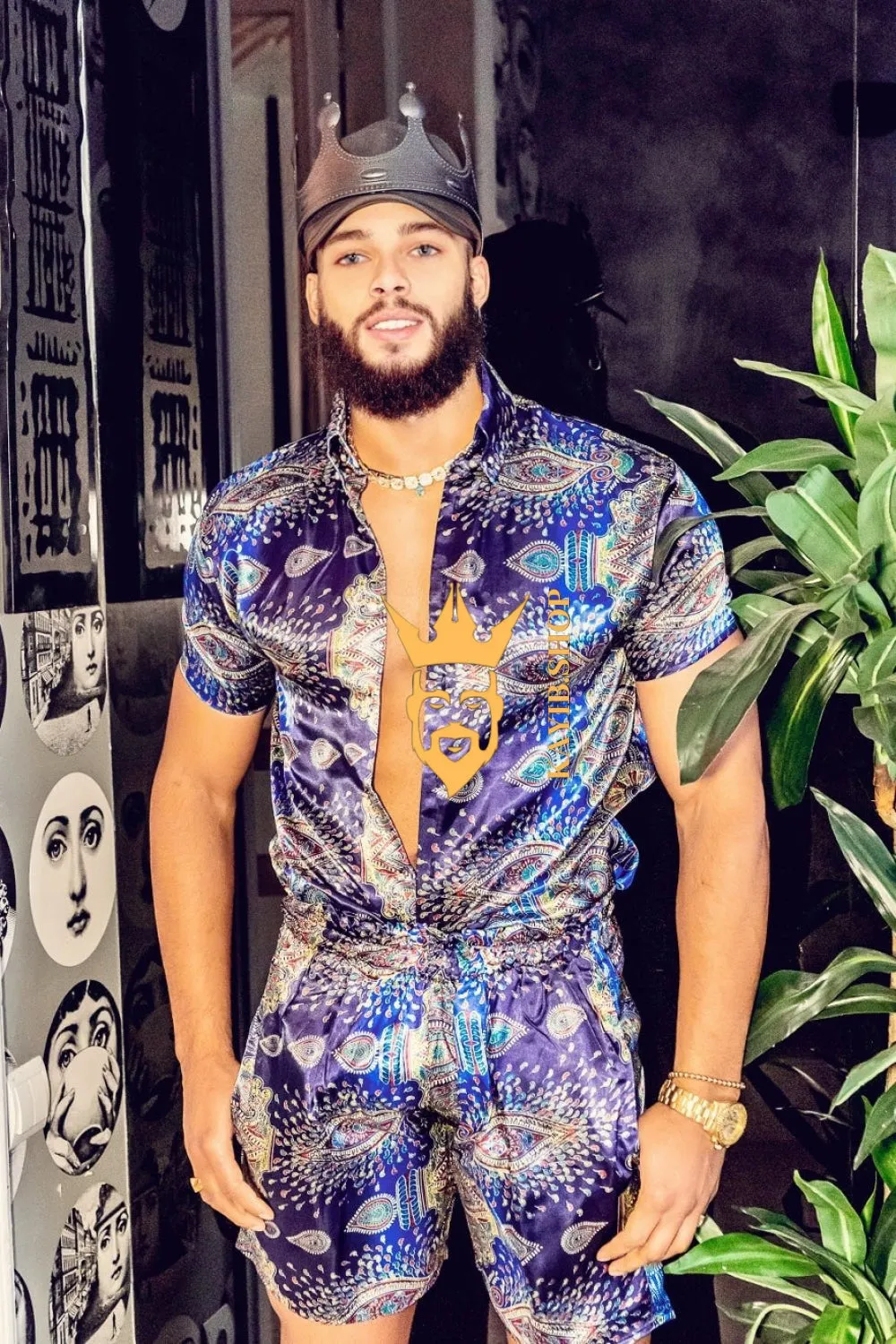 Barocco Print Silk Set - Indulge in Ultimate Luxury and Style - Personalization Option Available