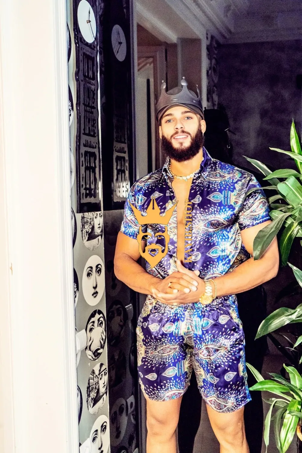 Barocco Print Silk Set - Indulge in Ultimate Luxury and Style - Personalization Option Available