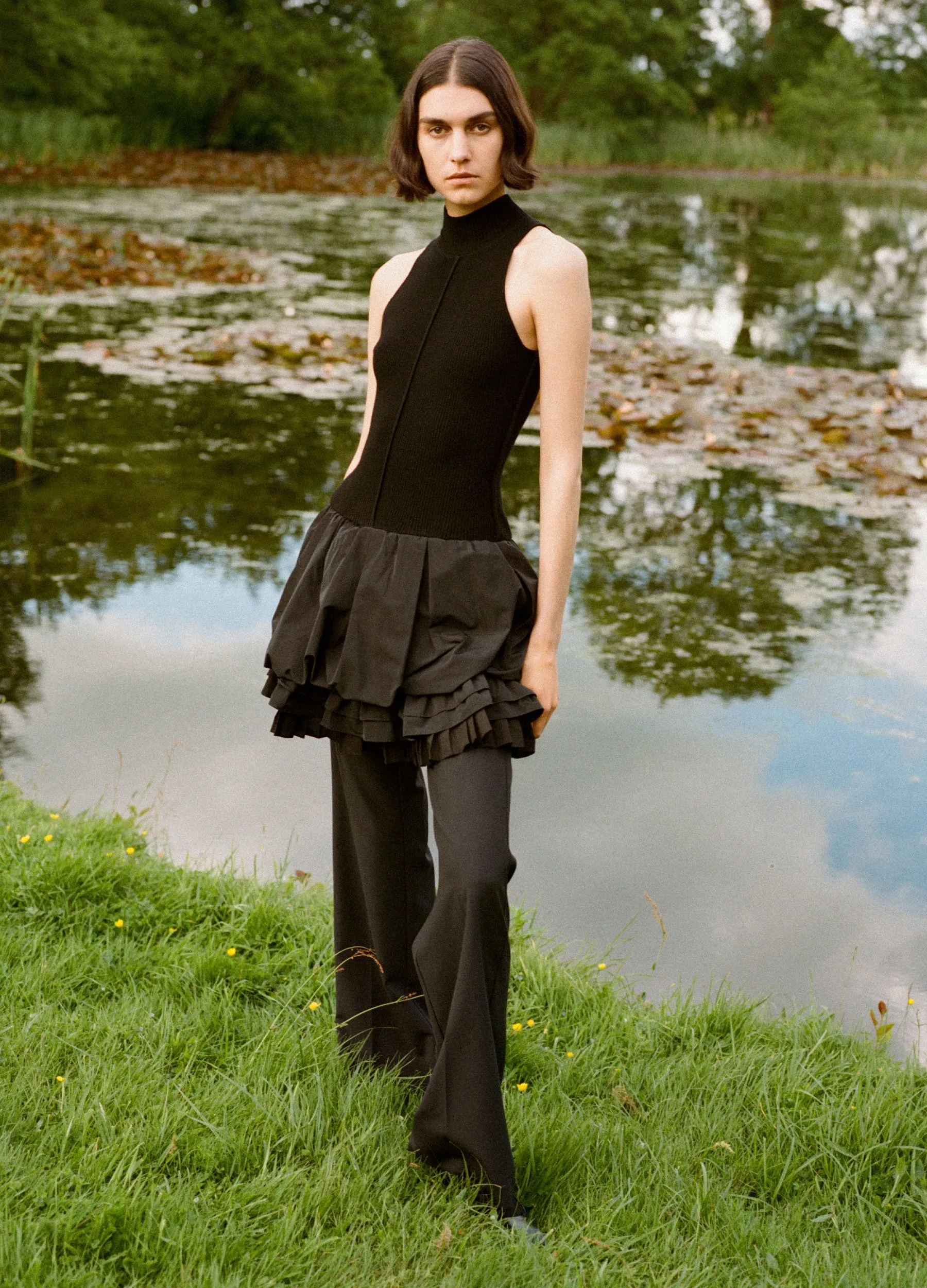 Belen Taffeta Knit Mini Bubble Dress