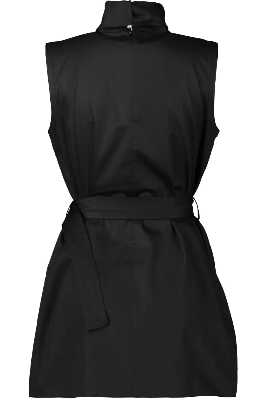 Belted Turtleneck Top