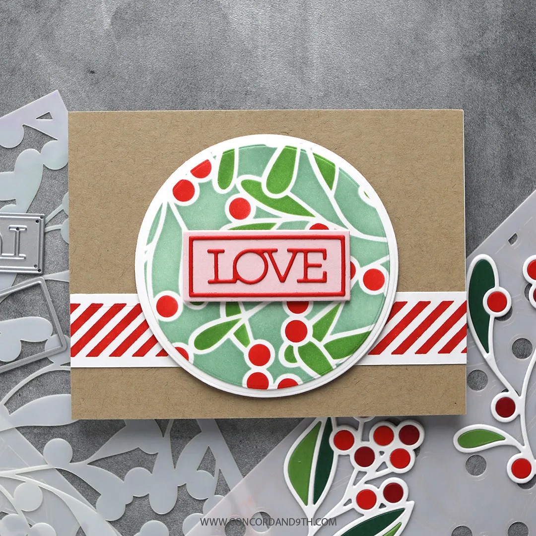 Berries and Leaves Stencil Pack