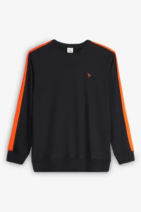 Black Cut & Sew Sweatshirt - S24 - MSW088R