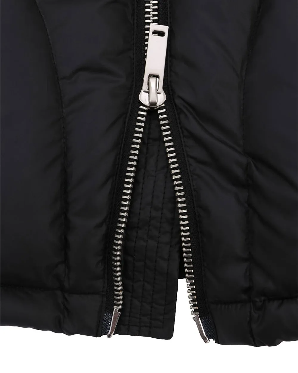 Black Hooded Puffer Jacket
