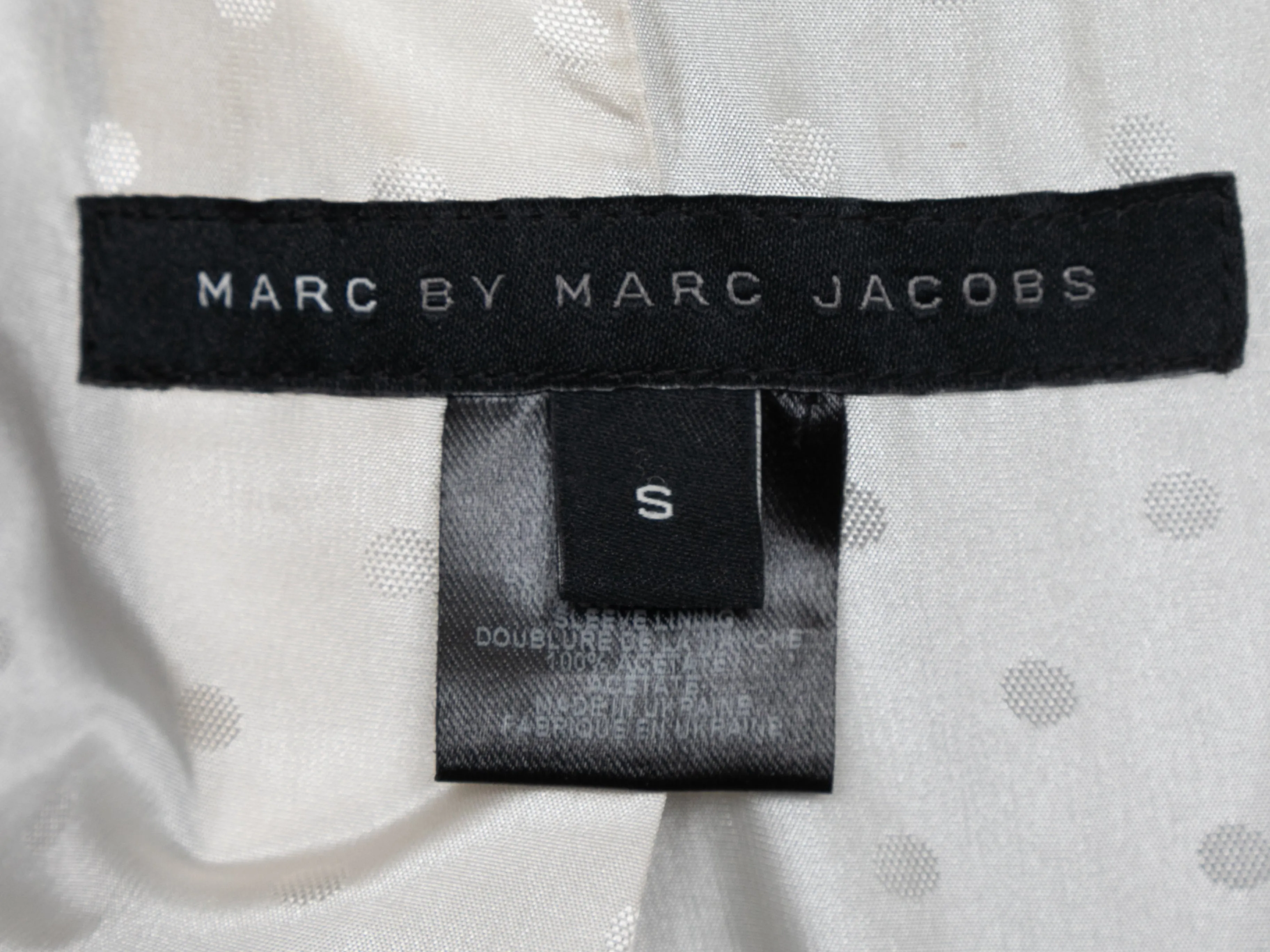 Black Marc by Marc Jacobs Double-Breasted Virgin Wool Peacoat Size US S