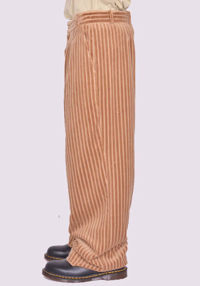 BLESS Nº 78 3040 ULTRA WIDE PLEATED TROUSERS JUMBO CORDUROY BEIGE