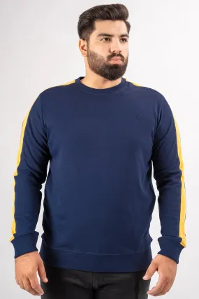 Blue Cut & Sew Sweatshirt (Plus Size) - S24 - MSW087P