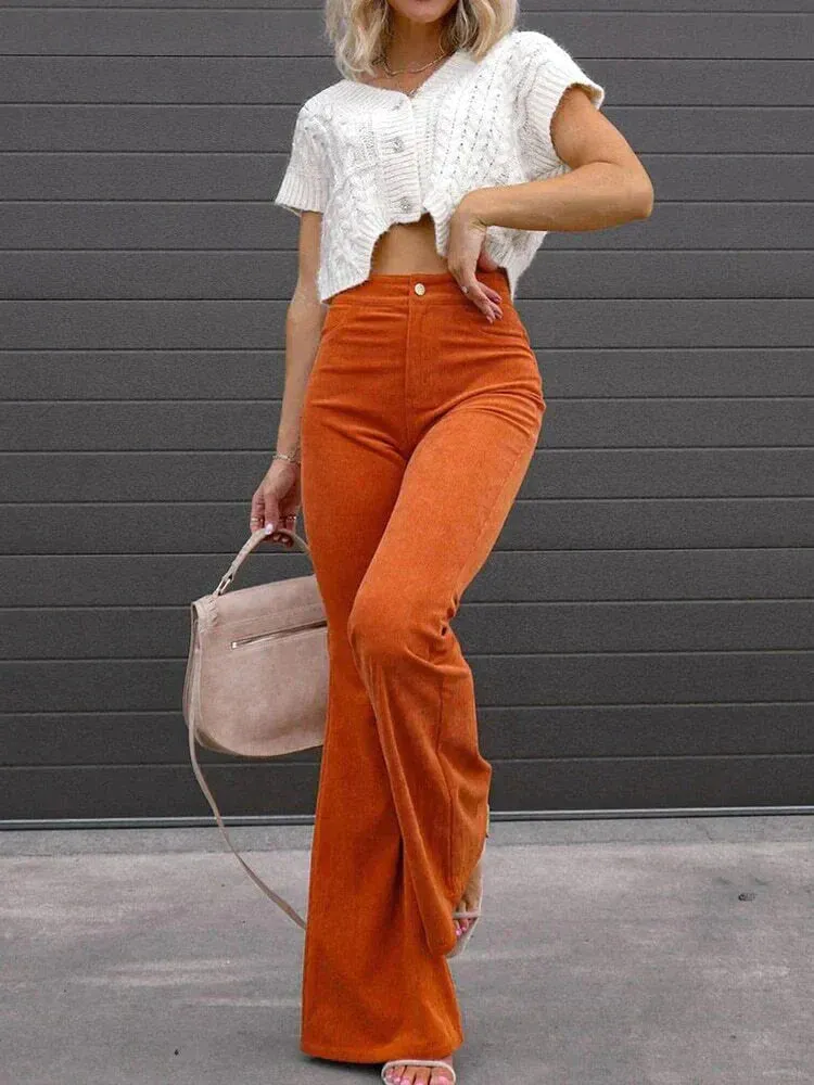Brielle - Flared Corduroy Trousers