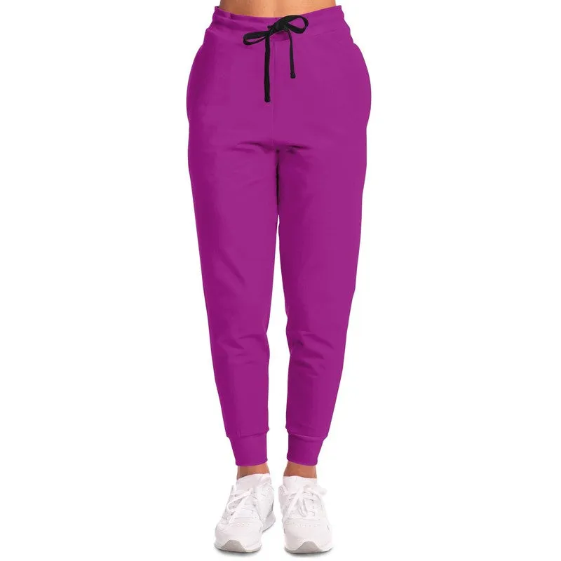 Bright Purple Joggers | Unisex | with PLUS sizes | Bright Pure Purple | C38M100Y0K0