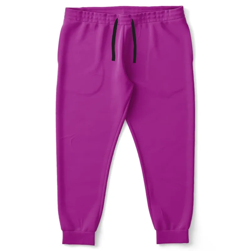 Bright Purple Joggers | Unisex | with PLUS sizes | Bright Pure Purple | C38M100Y0K0