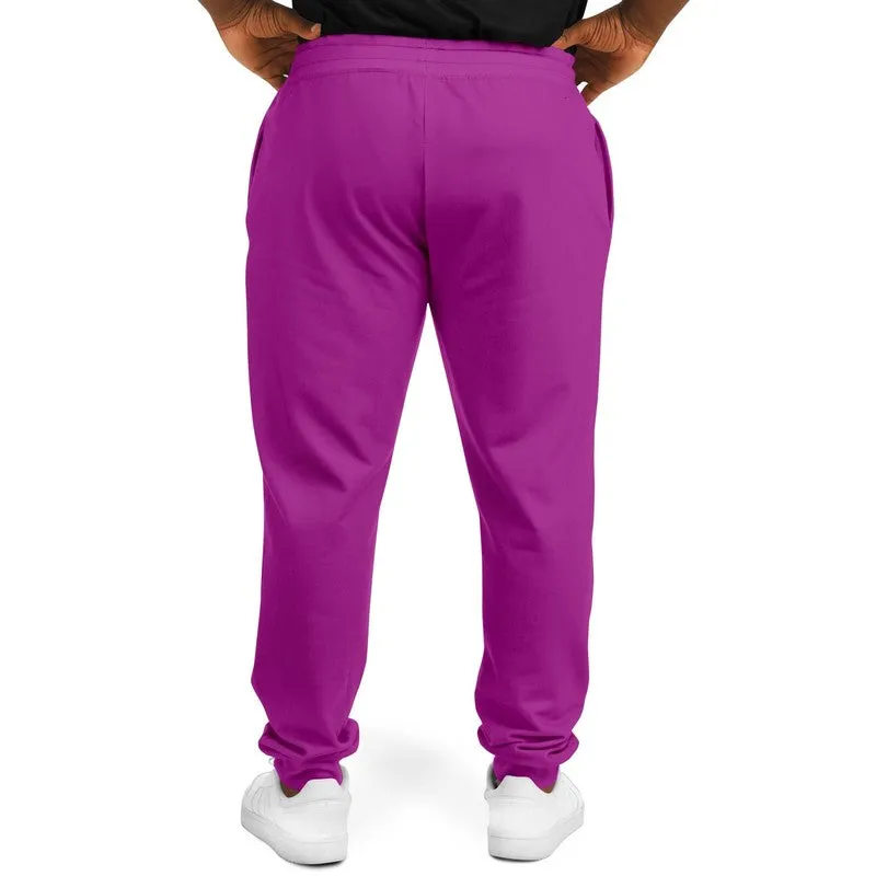 Bright Purple Joggers | Unisex | with PLUS sizes | Bright Pure Purple | C38M100Y0K0