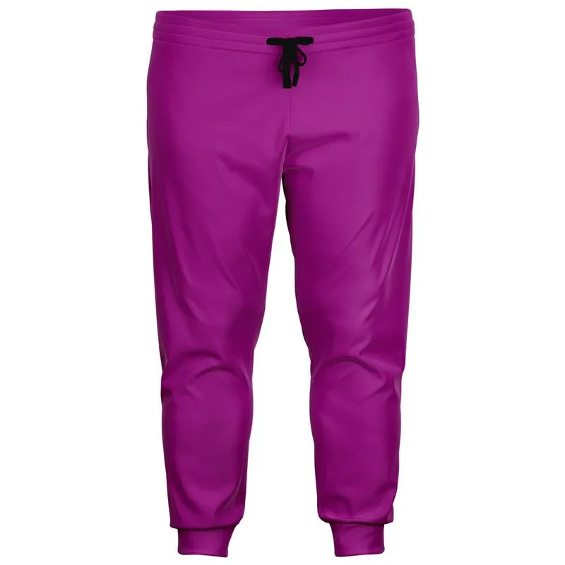 Bright Purple Joggers | Unisex | with PLUS sizes | Bright Pure Purple | C38M100Y0K0