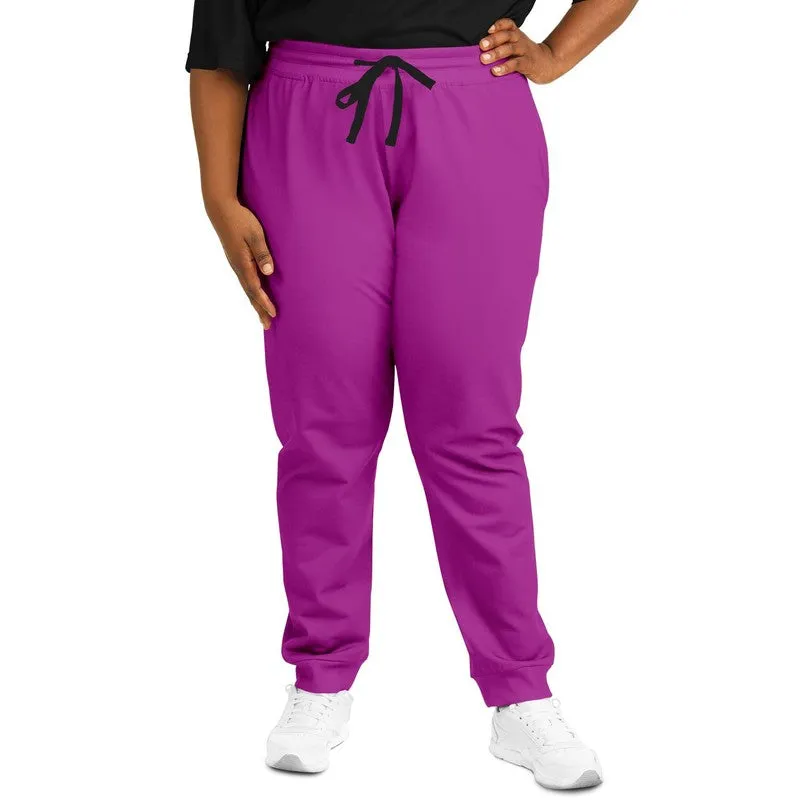 Bright Purple Joggers | Unisex | with PLUS sizes | Bright Pure Purple | C38M100Y0K0