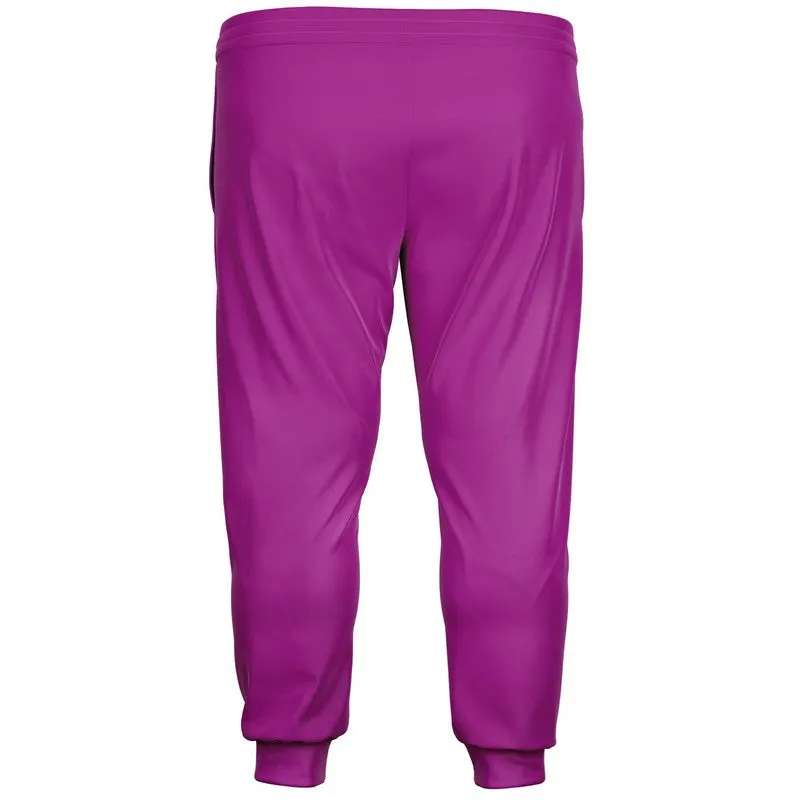 Bright Purple Joggers | Unisex | with PLUS sizes | Bright Pure Purple | C38M100Y0K0