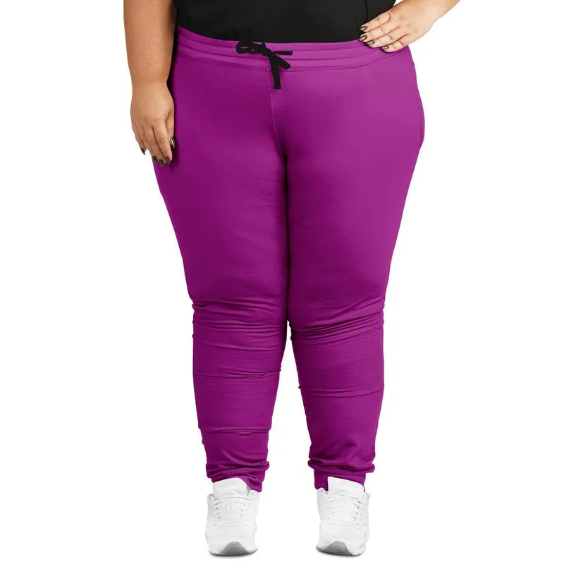 Bright Purple Joggers | Unisex | with PLUS sizes | Bright Pure Purple | C38M100Y0K0
