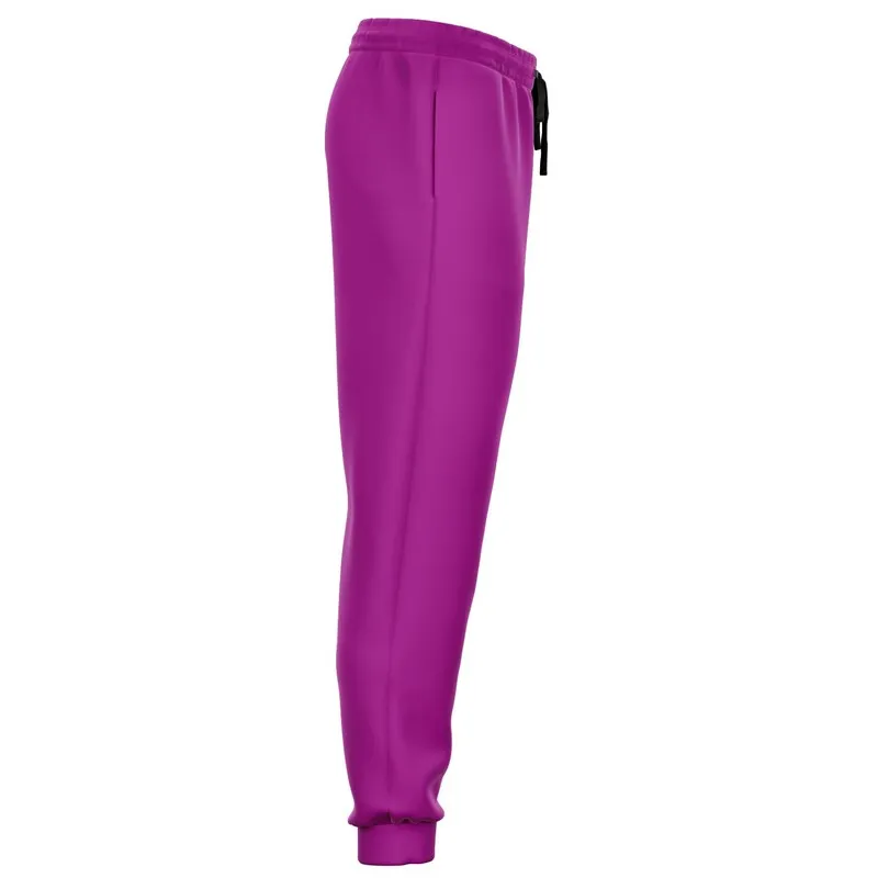 Bright Purple Joggers | Unisex | with PLUS sizes | Bright Pure Purple | C38M100Y0K0