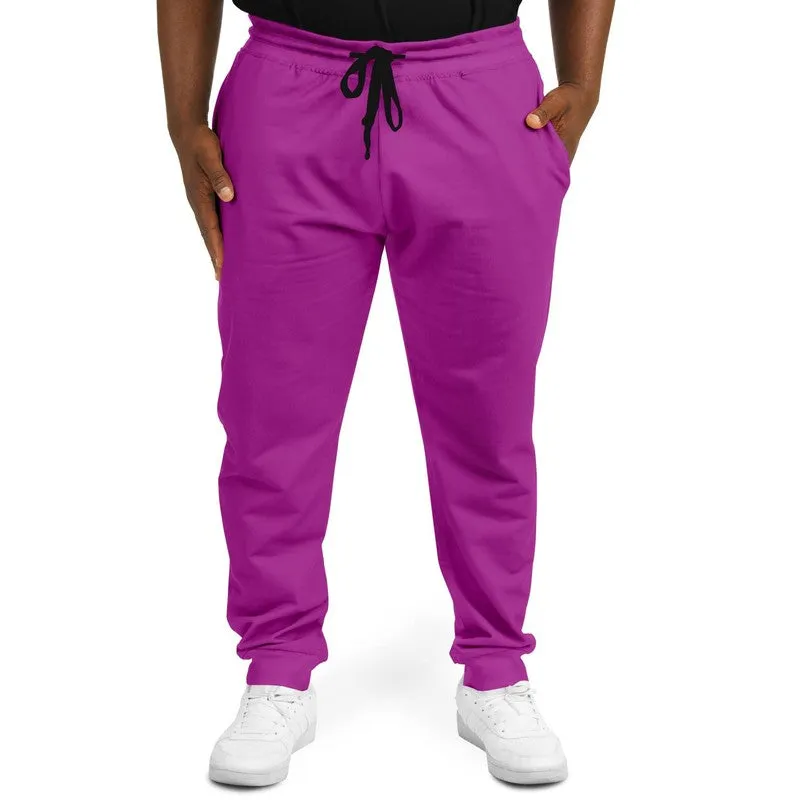 Bright Purple Joggers | Unisex | with PLUS sizes | Bright Pure Purple | C38M100Y0K0