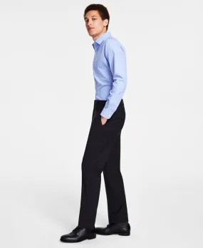 Brooks Brothers Mens Classic fit Dress Pants 38 / 30 Charcoal Grey Solid Stretch
