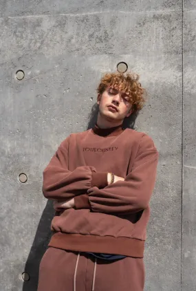 BROWN NECK SWEATSHIRTS