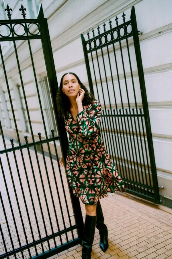 b.young Byhelvig Dress Sycamore Mix