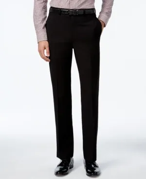 Calvin Klein Mens Slim fit Dress Pants 31 / 30 Black Solid Stretch