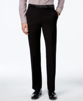 Calvin Klein Mens Slim fit Dress Pants 31 / 30 Black Solid Stretch