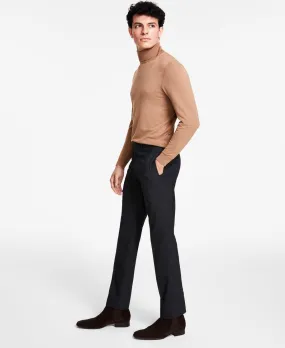 Calvin Klein Mens Slim fit Dress Pants 34 / 34 Grey Plaid