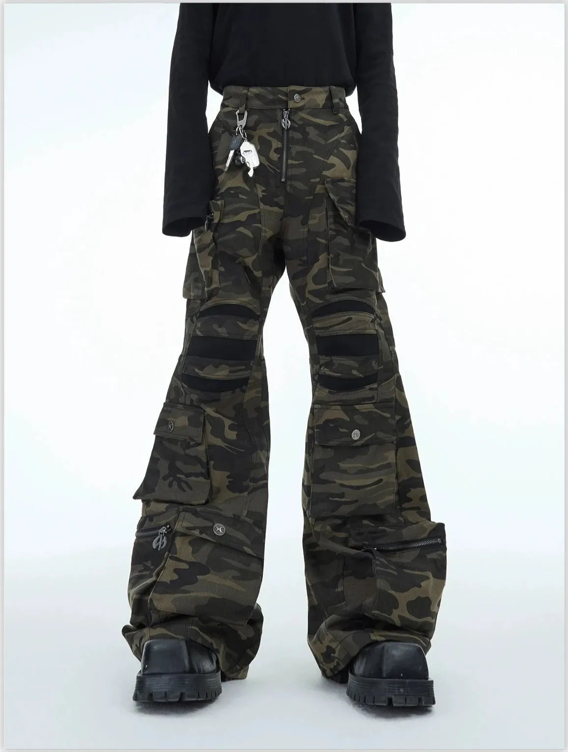 Camouflage Multi-Pocket Cargo Pants