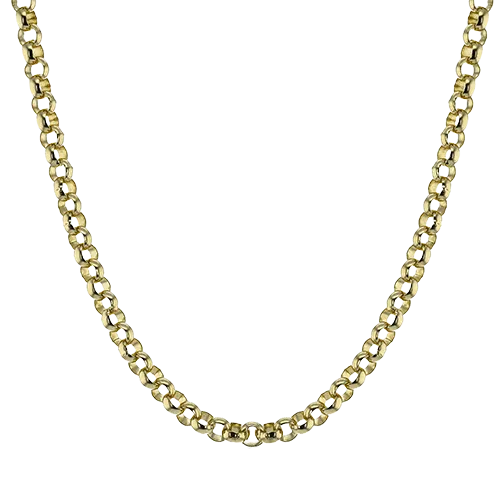 Chain Link Necklace in 18k Gold