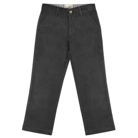 Charcoal Gray Regular Fit Corduroy Pants