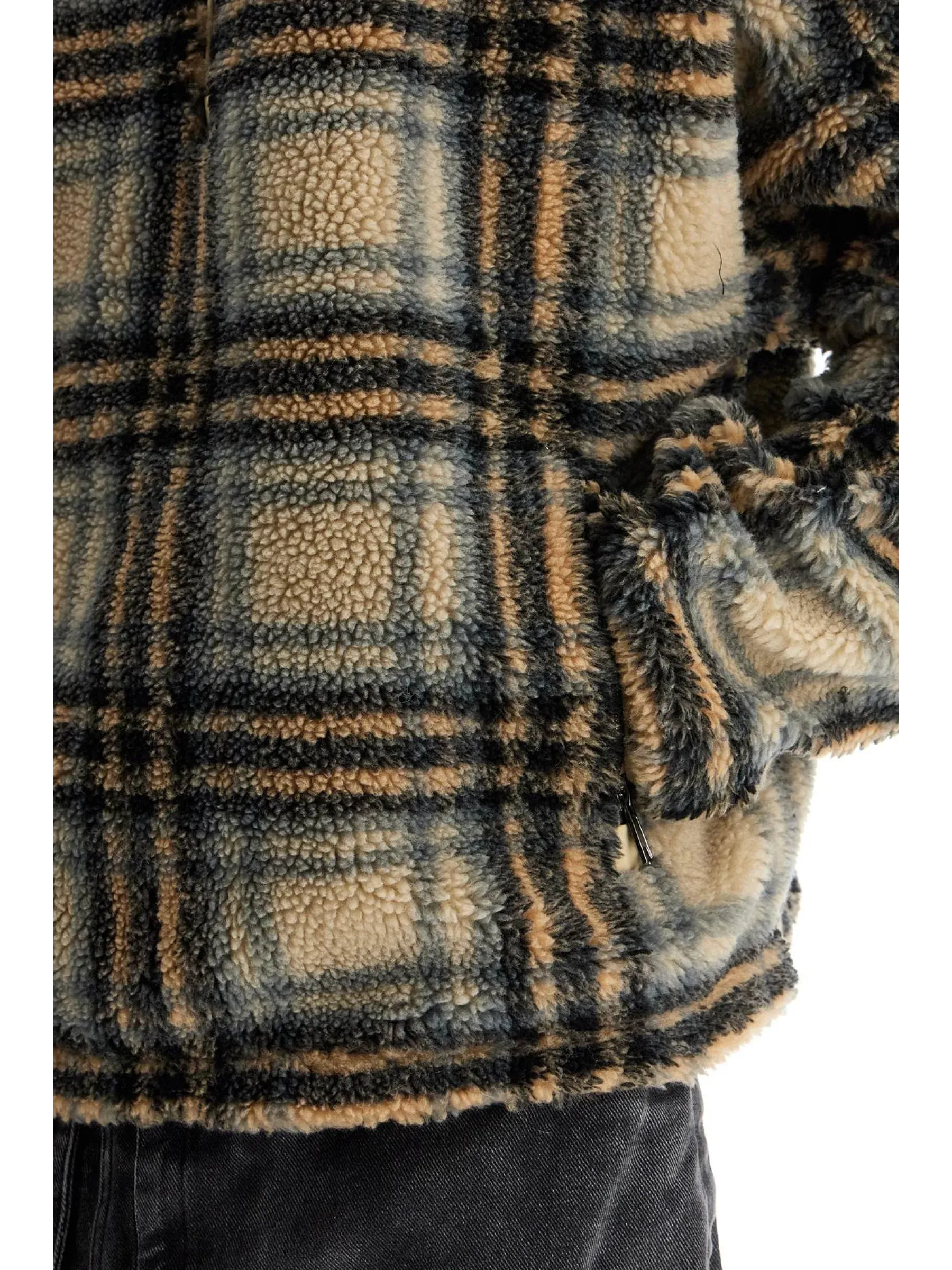Checkered Fleece Jacket