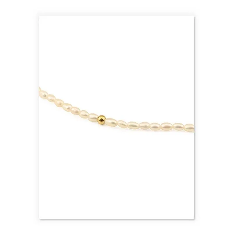 Chic Thin Pearl Chain Necklace