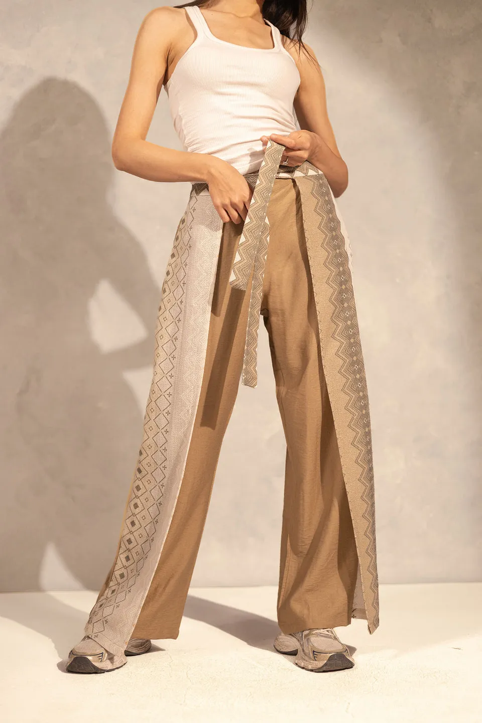 CoffeTwo Side Summer Flared Pants