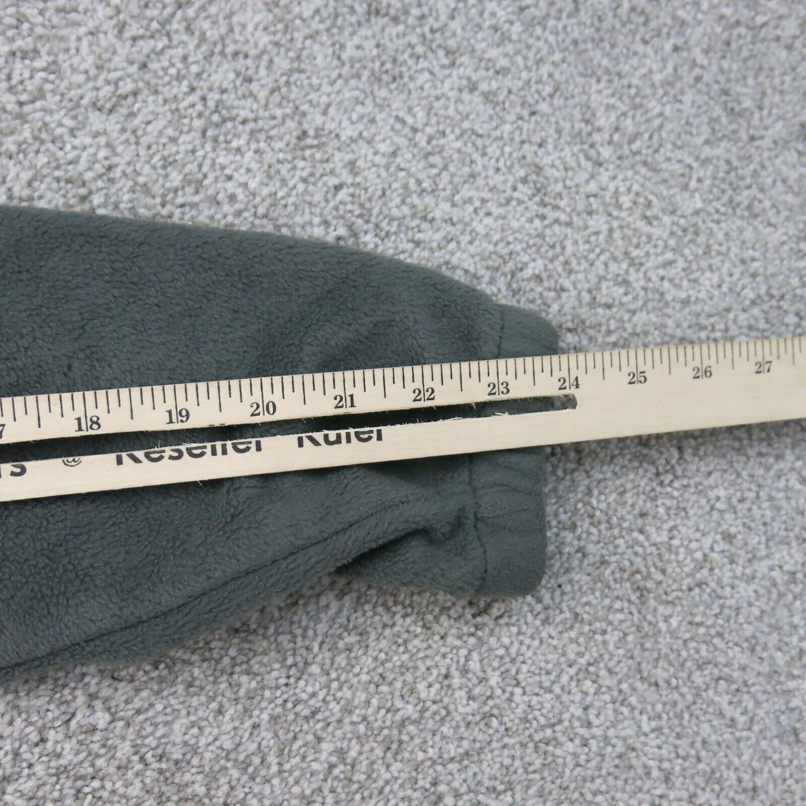 Columbia Mens Fleece Jacket Full Zip Long Sleeve Mock Neck Slate Green SZ Small