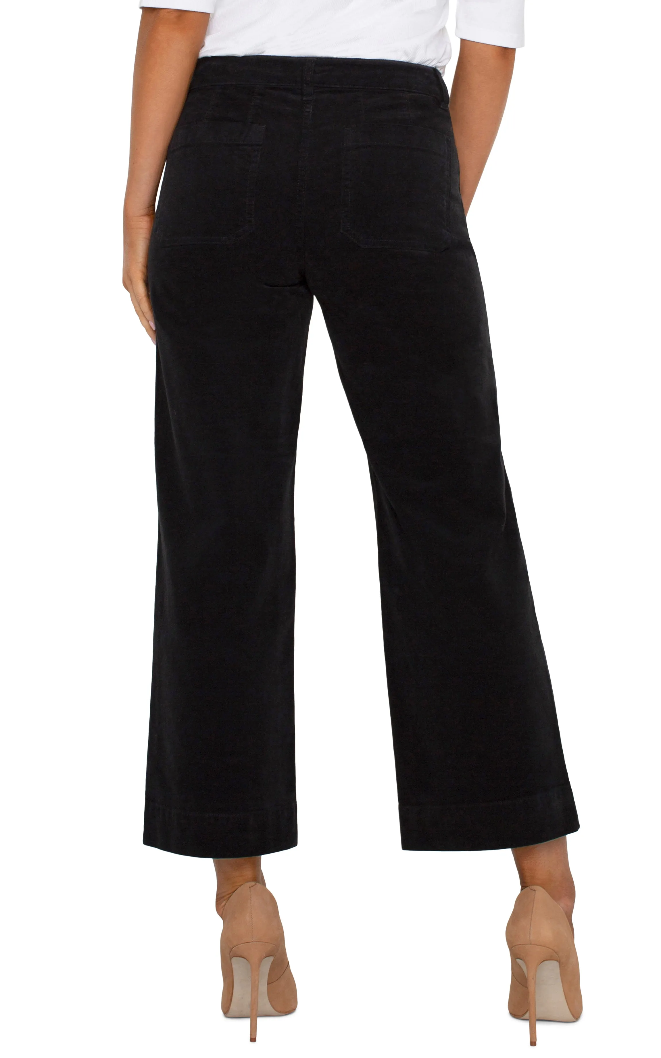 CORDUROY CROP WIDE LEG