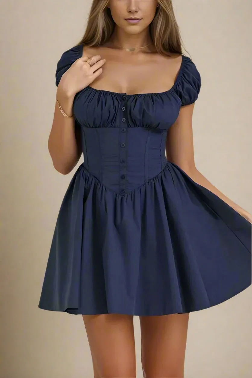 Corey Bodycon Mini Dress - Navy Blue